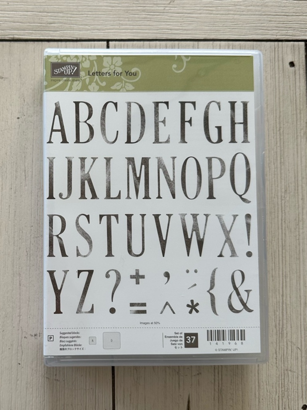 Stampin’ Up! Letters for You Stamp Set